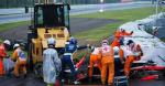 Jules Bianchi wjechał w dźwig samobieżny, który usuwał z toru inny rozbity bolid 