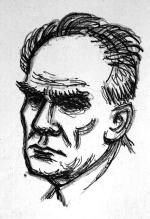 Na rysunku Władysława Daszewskiego z 1957 r. pisarz jest dziwnie podobny do tow. Wiesława. Usiłowano Żeromskiego w PRL upupić. Nieskutecznie