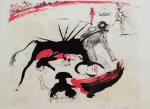 Salvador Dali, „Walka byków”: kleks i krew