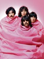 Pink Floyd w 1968 roku w trakcie sesji w Los Angeles. Od lewej: Mason, Gilmour, Wright, Waters