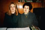 Krystyna Pawłowicz z prezes NBP Hanną Gronkiewicz-Waltz, rok 1993