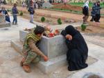 Cmentarz kurdyjskich szachidów w Qamiszlo. Tu kończy się walka