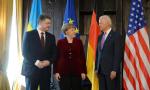 Petro Poroszenko, Angela Merkel i Joe Biden przed sobotnimi trójstronnymi rozmowami na Konferencji Bezpieczeństwa w Monachium