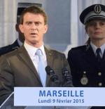Manuel Valls w trakcie przemówienia na temat bezpieczeństwa