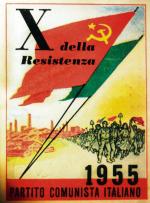 Plakat Włoskiej Partii Komunistycznej  z 1955 roku. Bandiera rossa nie blaknie