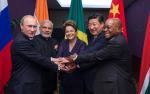 Pięciu przywódców BRICS, od lewej: Władimir Putin, Narendra Modi (Indie), Dilma Rousseff (Brazylia), Xi Jinping (Chiny) i Jacob Zuma (RPA)