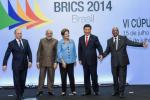 Poprzedni szczyt BRICS, rok temu w Fortalezie. Prezydent Rosji Władimir Putin, premier Indii Narendra Modi, prezydent Brazylii Dilma Rousseff, prezydent Chin Xi Jinping i prezydent RPA Jacob Zuma