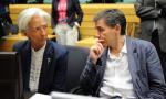 Christine Lagarde, szefowa Międzynarodowego Funduszu Walutowego, i nowy grecki minister finansów Euklid Cakalotos
