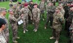 Amerykańscy żołnierze w poniedziałek na poligonie w Jaworowie pod Lwowem