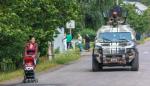 Gwardia Narodowa patroluje okolice Mukaczewa, w którym doszło do walk przemytników
