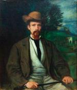 „Autoportret w żółtym kapeluszu” Hansa von Maréesa, niemieckiego protoimpresjonisty,  w zbiorach Silberberga