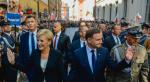 Prezydent Andrzej Duda i jego żona Agata Duda w drodze z Archikatedry pw. św. Jana na Zamek Królewski w Warszawie 