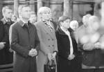 Andrzej Duda w trakcie mszy św. w katedrze wawelskiej z okazji 5. rocznicy pochówku Lecha i Marii Kaczyńskich