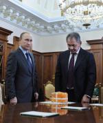 Prezydent Rosji i minister obrony Siergiej Szojgu 