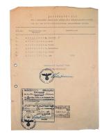 „Paszport blankietowy” wystawiony członkom rodziny Lubomirskich przez Ambasadę III Rzeszy w Moskwie w roku 1940