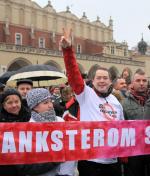 Frankowicze kontra banksterzy – protest w Krakowie, styczeń 2015 r.