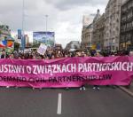 Legalizacja związków partnerskich to od wielu lat główne hasło parad równości  (na zdjęciu impreza w stolicy w 2010 r.)