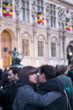 Paryski ratusz został w środę ozdobiony kolorami Belgii 