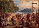„Zaprowadzenie chrześcijaństwa Roku Pańskiego 965” Jan Matejko namalował w 1889 roku