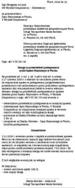 Wzór skargi przedsiębiorcy na przewlekłość postępowania sądowego