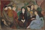 Marie Laurencin „Apollinaire i jego przyjaciele”, olej, 1909 