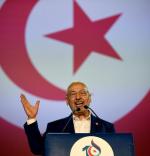 Raszid Ghannuszi, islamistyczny reformator, na kongresie swojej partii Nahda w Tunisie