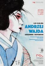 Plakat wystawy „Andrzej Wajda. Szkicownik”