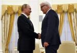 Rosyjski prezydent Putin i niemiecki minister Steinmeier