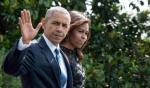 Barack Obama z żoną Michelle we wtorek przed wylotem do Dallas