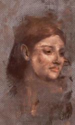 Odtworzony przez naukowców portret jest ukryty pod wizerunkiem innej kobiety. Jego fragmenty są jednak widoczne na lewym policzku modelki z późniejszego okresu 