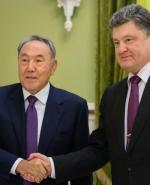 Nazarbajew i Poroszenko, spotkanie w Kijowie, grudzień 2014 r. 