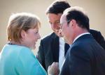 Merkel, Renzi, Hollande: wiele uśmiechów, efektów mało.