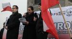 Ruch Narodowy co najmniej od kilku miesięcy współpracuje z niemieckim stowarzyszeniem antyimigracyjnym Pegida, którego członkom przypisuje się sympatie nazistowskie. Na zdjęciu szef RN Robert Winnicki (z lewej) i Tatjana Festerling z Pegidy podczas manifestacji w Warszawie w lutym 2016 r.