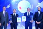 Laureaci nagród wraz z przedstawicielami firmy Deloitte oraz Ministerstwa Nauki i Szkolnictwa Wyższego