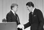 „A pan znowu swoje” – powtarzał Carterowi Reagan w debacie z 1980 r. Ameryka go za to pokochała.