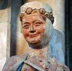 Regelinda, córka Bolesława Chrobrego, żona margrabii miśnieńskiego: słynna „uśmiechnięta Polka” (Die lächelinde Polin) z portalu katedry w Naumburgu 