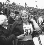 Lidia Szwarcbard zwyciężczyni biegu kobiet na 8 km.