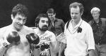 Na planie „Wściekłego byka”. Robert De Niro  (z lewej), Martin Scorsese  (w środku) i Michael Chapman (z prawej).
