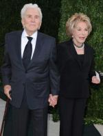 Kirk Douglas z żoną Anne Buydens, Hollywood 2013 