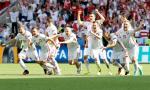 Reprezentacja Polski świętuje zwycięstwo w serii rzutów karnych przeciwko Szwajcarii w 1/8 finału Euro 2016.