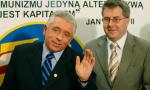 Andrzeja Leppera atakowały lewicowo-liberalne media, te same co kiedyś prawicę, to ułatwiło nam współpracę – uważa Ryszard Czarnecki. Na zdjęciu na wspólnej konferencji prasowej w 2006 roku.