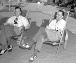Szef FBI Edgar Hoover (z prawej) i jego zastępca Clyde Tolson.