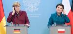 Angela Merkel (na zdj. z Beatą Szydło), która niedawno odwiedziła Warszawę rozmawiała o stanie demokracji w Polsce.