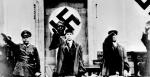 Proces sprawców ataku na Adolfa Hitlera 20 lipca 1944 r. pod Rastenburgiem. Od lewej: prezes sądu Hermann Reinecke i sędzia Roland Freisler Lemmle. Berlin, 7 sierpnia 1944 r.