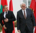 Warszawa 10 października 2016 r. Ministrowie Uładzimir Makiej i Witold Waszczykowski.