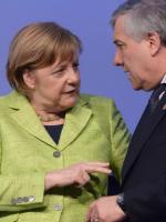 Kanclerz Niemiec Angela Merkel i przewodniczący europarlamentu Antonio Tajani wypracowują na Malcie strategię negocjacji z Wielką Brytanią.
