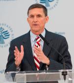 Generał Flynn jeszcze jako doradca prezydenta USA.