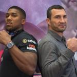 Anthony Joshua i Władymir Kliczko – aktualny i były mistrz świata.