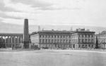 Pałac Saski (widok z końca XIX w.) był pierwszą siedzibą giełdy w Warszawie. Gościł tę instytucję w latach 1817–1828.