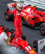 Sebastian Vettel po triumfie w Monte Carlo.